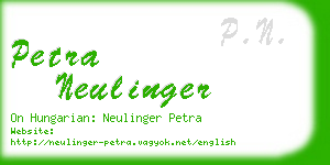 petra neulinger business card